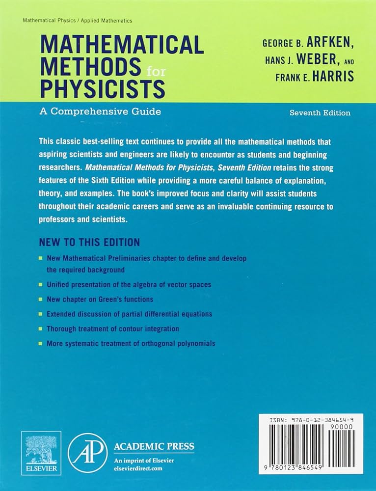 Amazon.com: Mathematical Methods for Physicists: A Comprehensive
