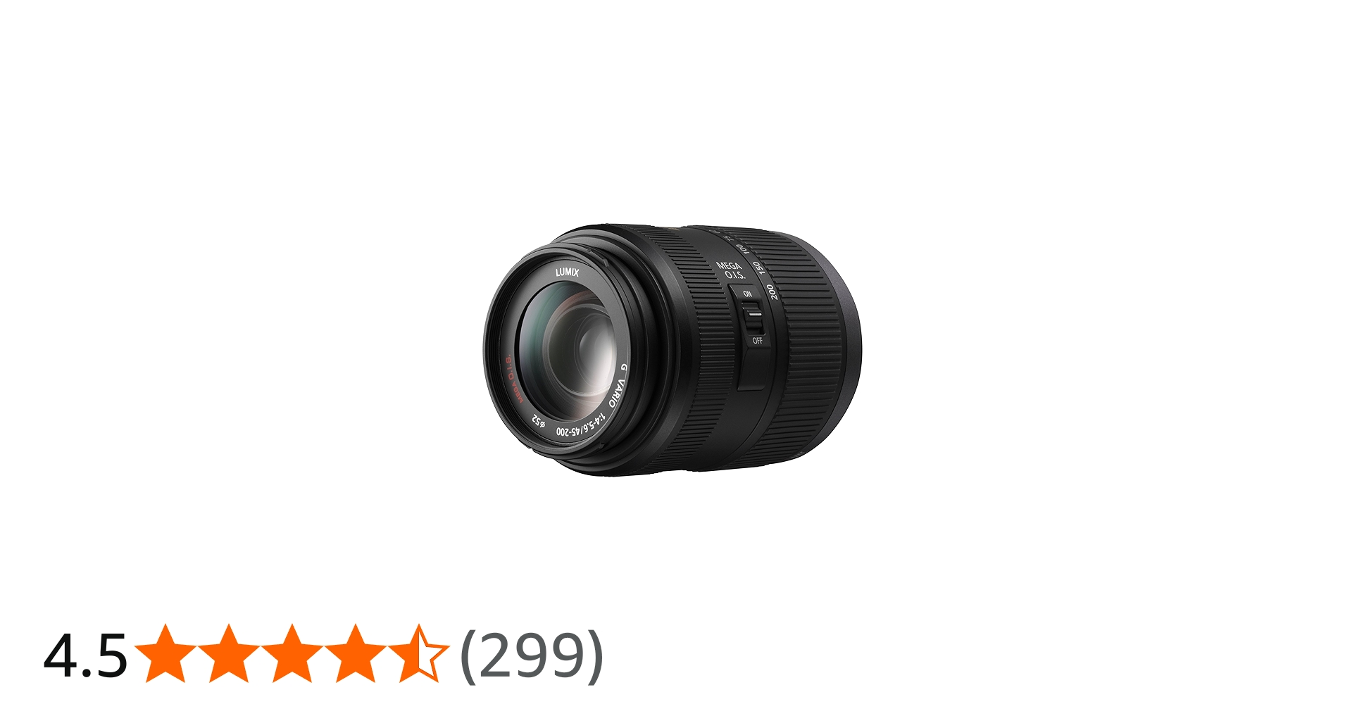 Panasonic HFS045200 45-200mm f/4.0-5.6 Lumix G Vario MEGA OIS Zoom