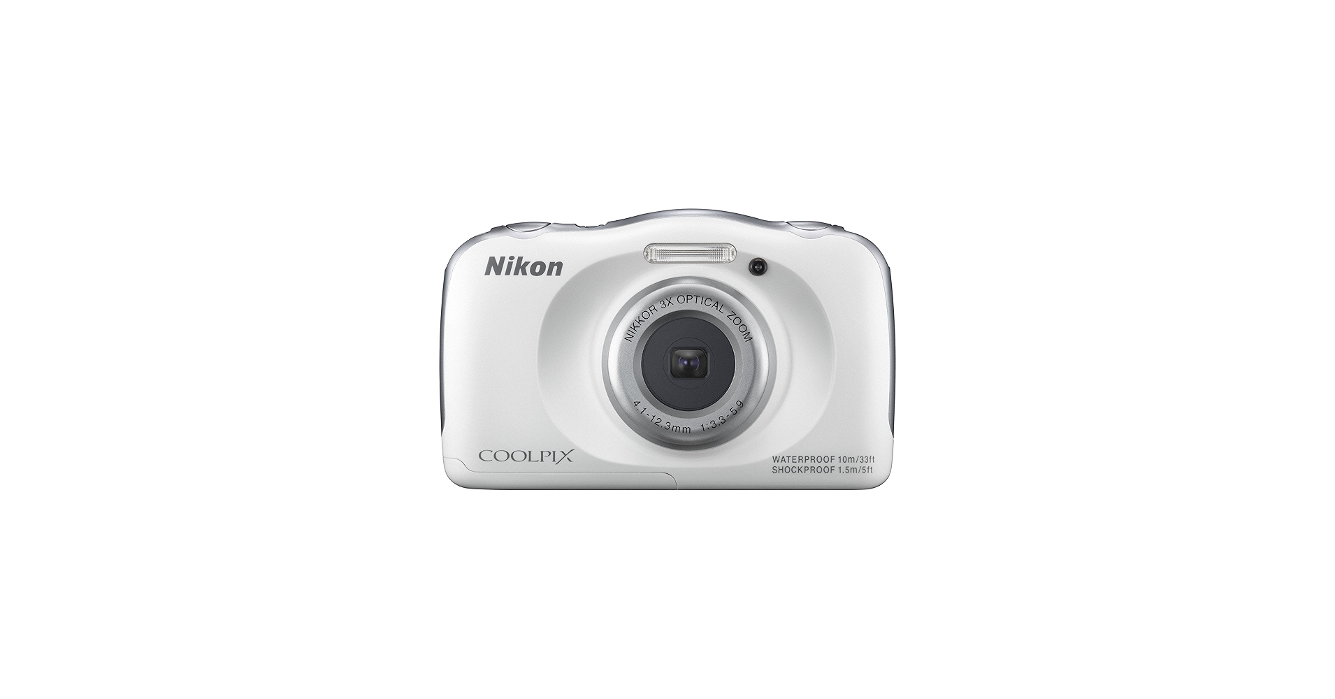 Amazon.com : Nikon COOLPIX S33 Waterproof Digital Camera (White