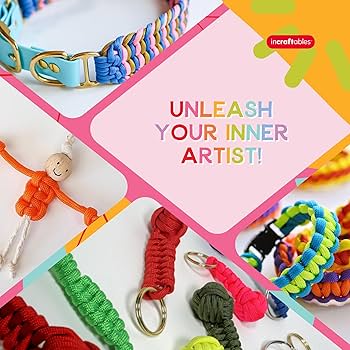 Amazon.co.jp: Incraftables パラコードアクセサリーキット - 15色