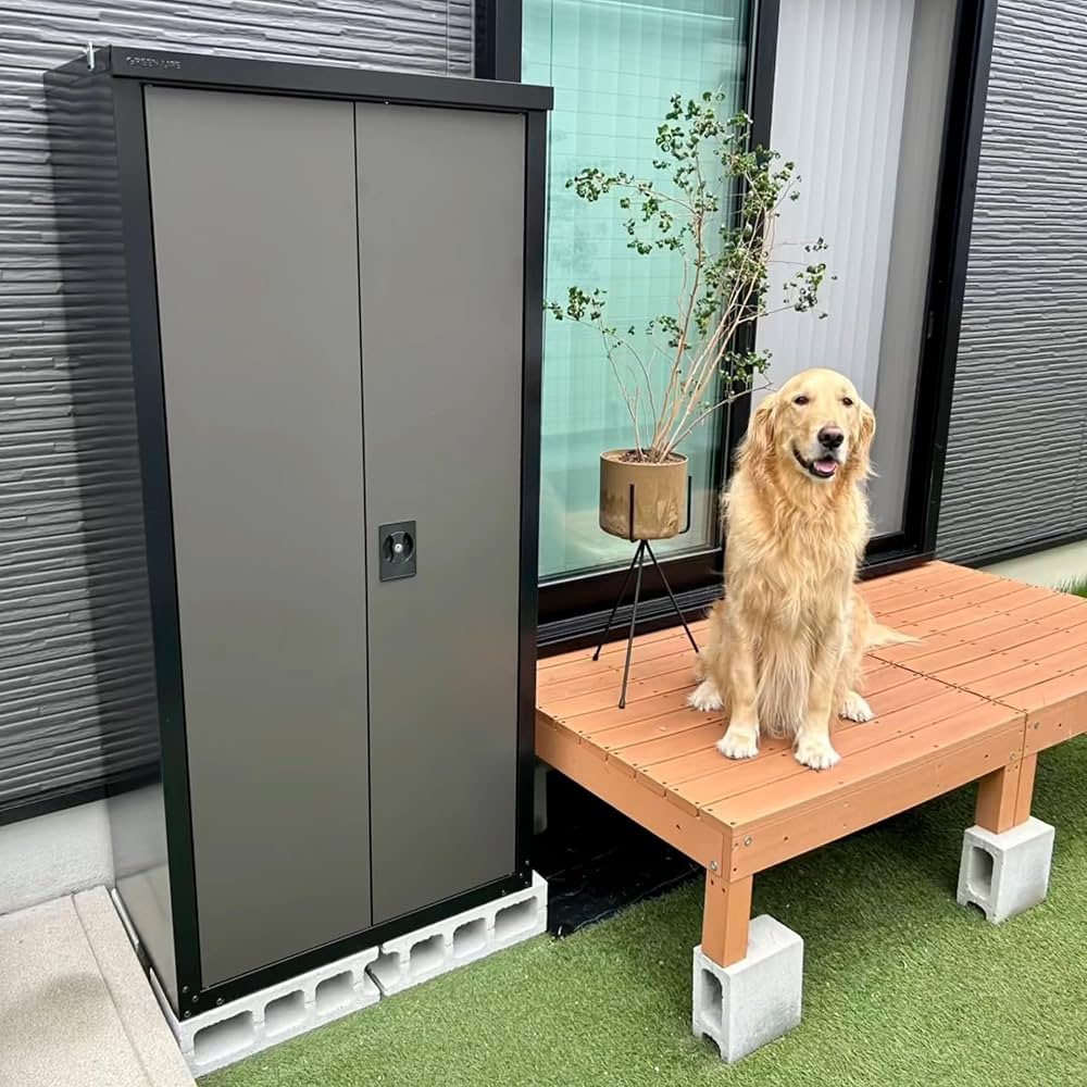 Amazon | グリーンライフ(GREEN LIFE) 物置 日本製 サビに強い 屋外