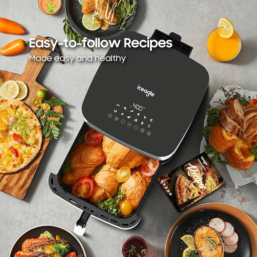 Amazon.com: Iceagle Stainless Steel Air Fryer 9 Quart - Airfryer