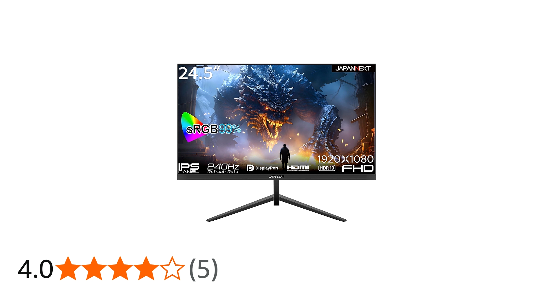 Amazon.co.jp: JAPANNEXT 24.5インチ ゲーミングモニター 240Hz 3ms