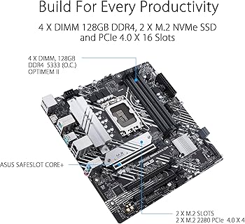 Amazon | ASUS Prime B660M-A D4 Intel B660 LGA 1700 microATX