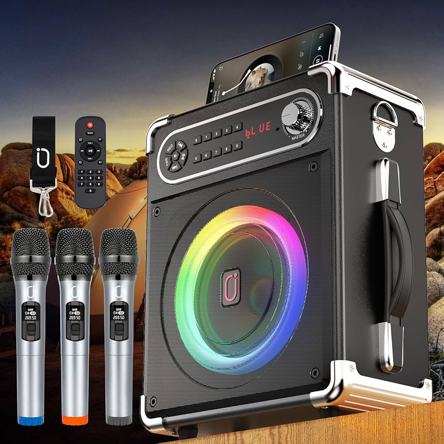 Amazon | JYX スピーカーセット 拡声器 ワイヤレスマイク3本 Bluetooth