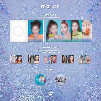 ITZY - JYP Ent IT'Z ICY Album [IT'Z] ver CD+36page Booklet+2p Card