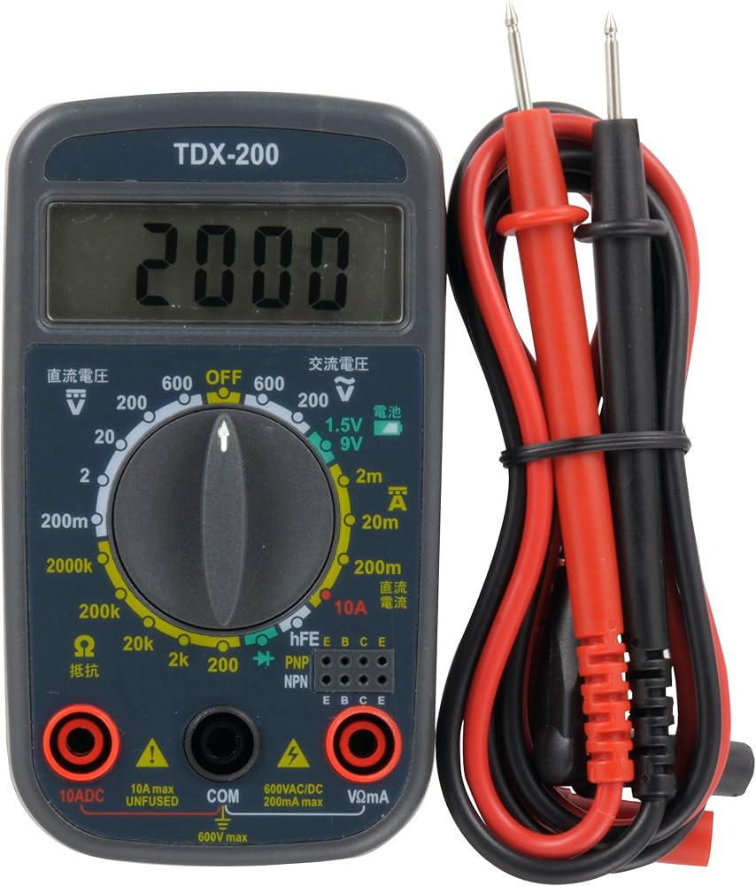 Amazon.co.jp: デジタルマルチテスター TDX-200 : 産業・研究開発用品