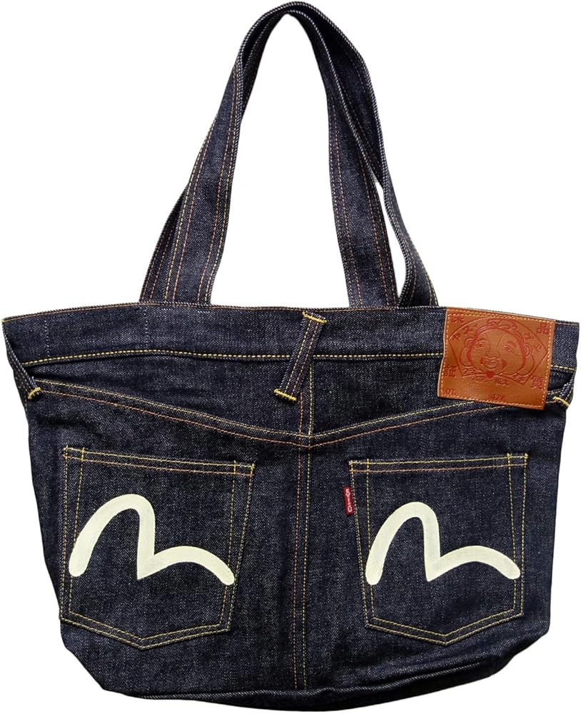Amazon | (エヴィス) EVISUデニムトートバッグKOJIMA (F) インディゴ
