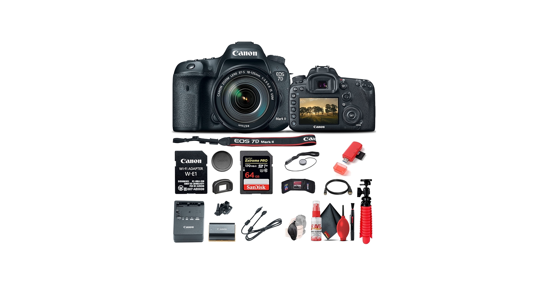 Amazon.com : Canon EOS 7D Mark II DSLR Camera with 18-135mm f/3.5