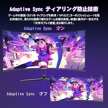 Amazon.co.jp: Amzfast 34インチ ゲーミングモニター 240Hz 曲面