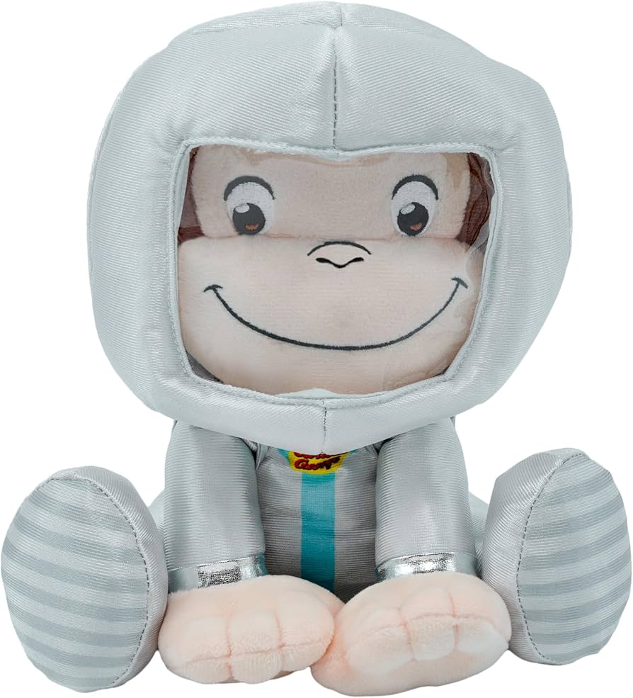 Amazon.com: Curious George Animated Astronaut Stuffed Animal Plush