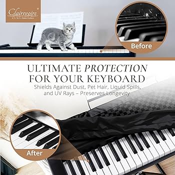Amazon.com: Clairevoire Digital Piano Cover, Piano Keyboard Covers