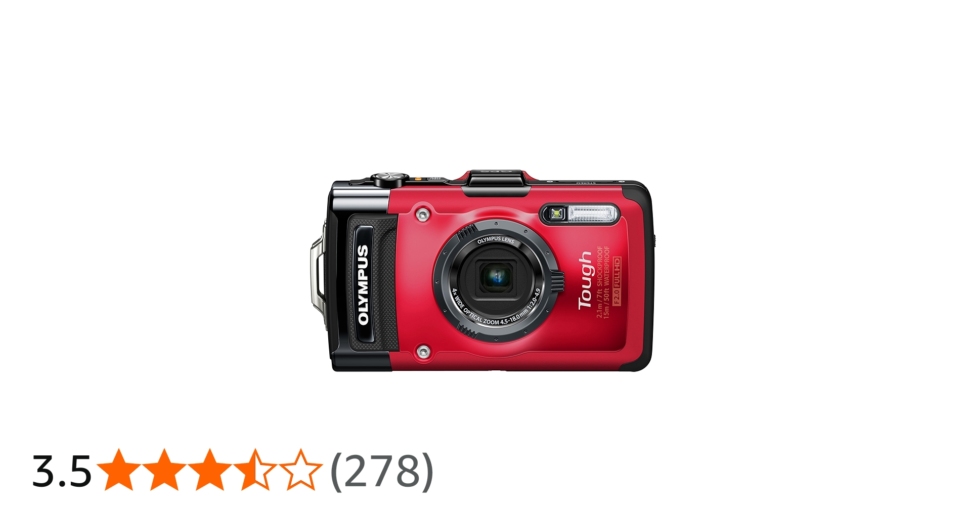 Amazon | OLYMPUS デジタルカメラ STYLUS TG-3 Tough レッド 1600万