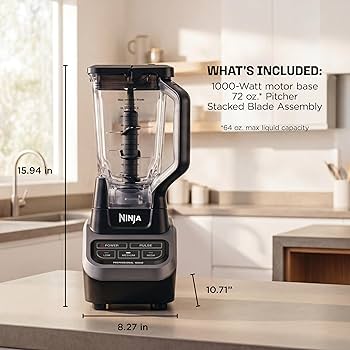 Amazon.com: Ninja Professional Blender 1000W, Total Crushing