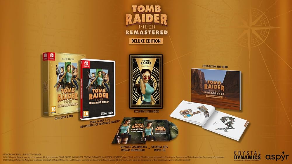Amazon.com: Tomb Raider 1-3 Remastered Starring Lara Croft: Deluxe