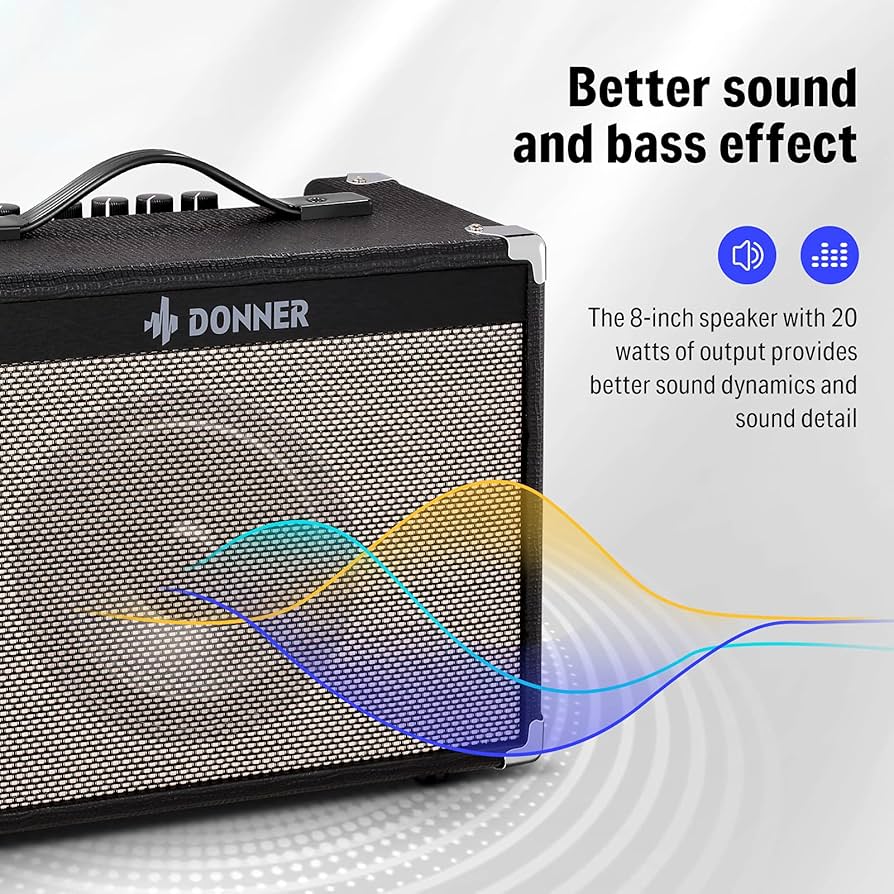 Amazon.co.jp: Donner ギターアンプ 20W クリーンとドライブ2