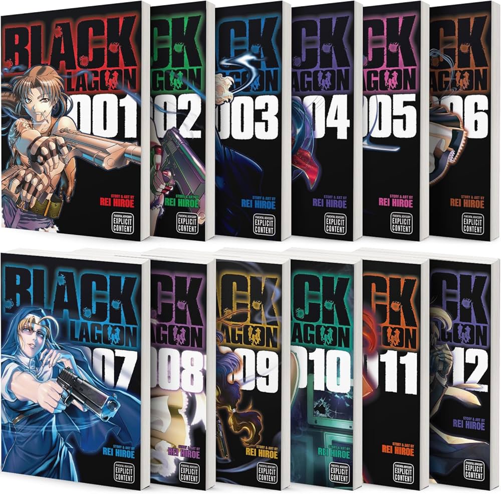 Black Lagoon Manga Set Vol. 1-12 by Rei Hiroe: Rei Hiroe: Amazon