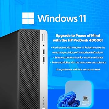 Amazon.com: HP 400G6 ProDesk Desktop PC | Windows 11 Pro | Intel