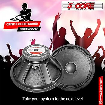 Amazon | 5コア 18インチ フルレンジ交換用スピーカー プロオーディオ