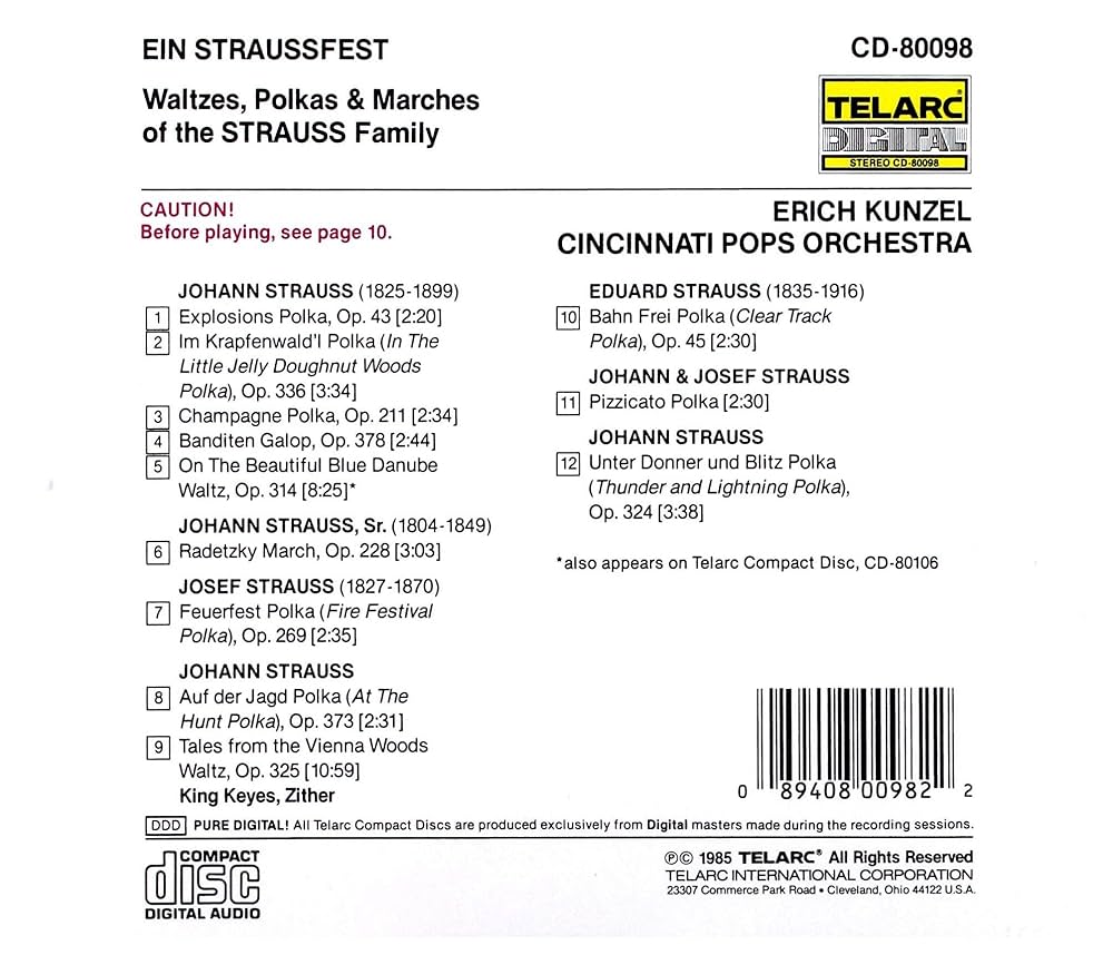 Johann Strauss, Erich Kunzel, Cincinnati Pops - Ein Straussfest