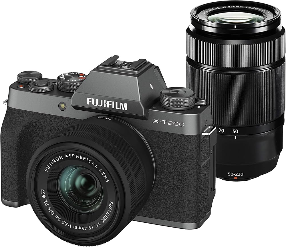 Amazon | 富士フイルム(FUJIFILM) ミラーレス一眼カメラ X-T200ダブル