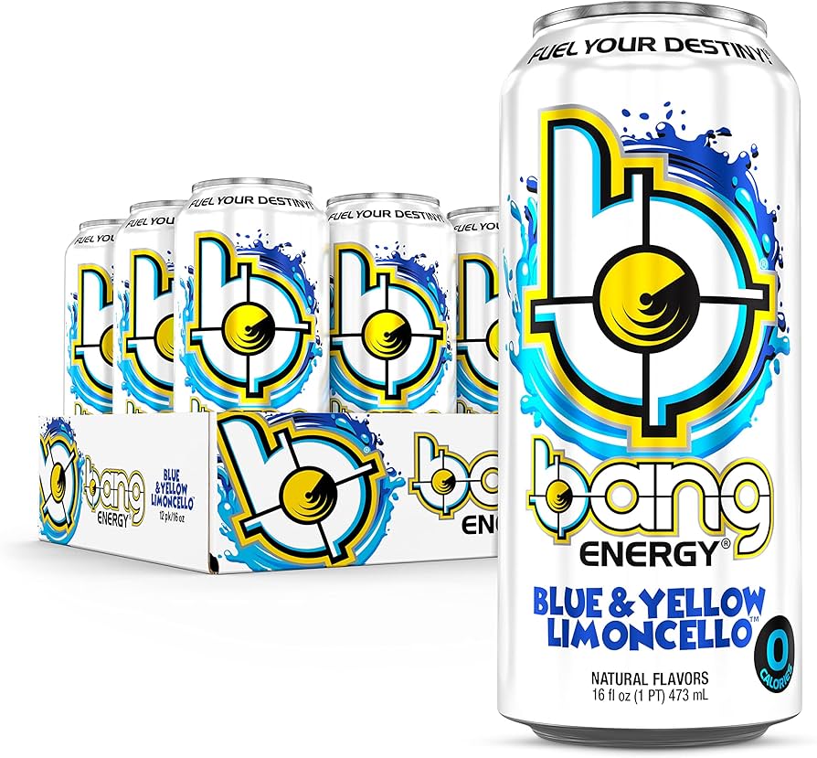 Amazon.com: Bang Energy Blue and Yellow Limoncello, 0 Calories