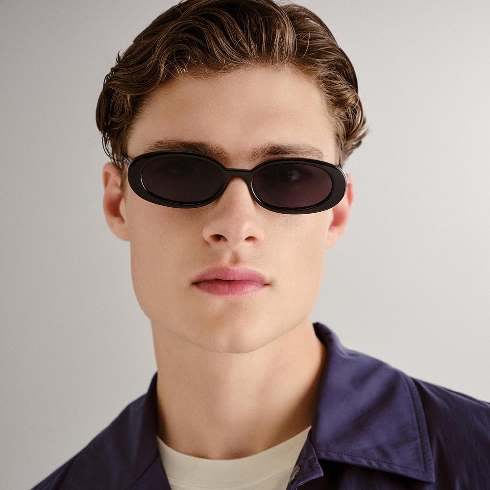 Amazon.com: Le Specs Outta Love Sunglasses - Black, Oval, Unisex