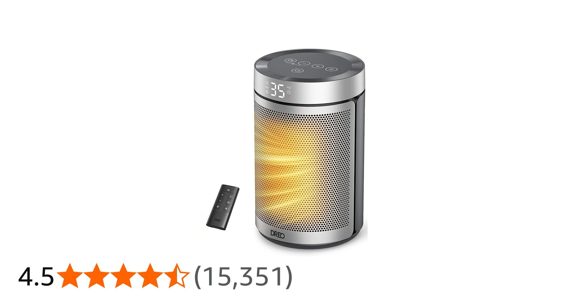 Amazon | DREO (ドレオ) セラミックヒーター 【小型 足元ヒーター