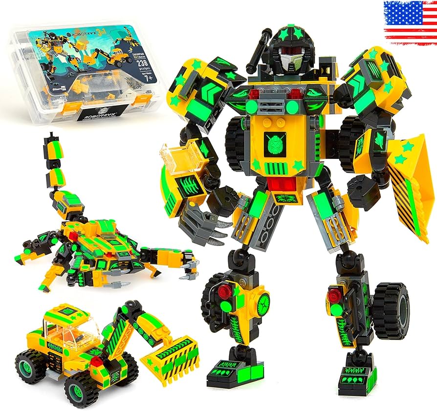 Amazon.com: JITTERYGIT Robot Building Toy Gift for Boys, Perfect