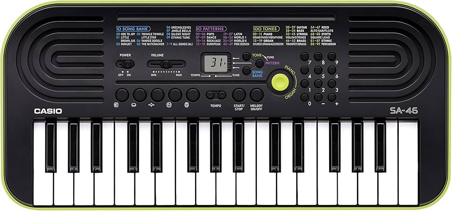 Amazon | カシオ(CASIO) ミニキーボード Casiotone SA-46 32ミニ鍵盤