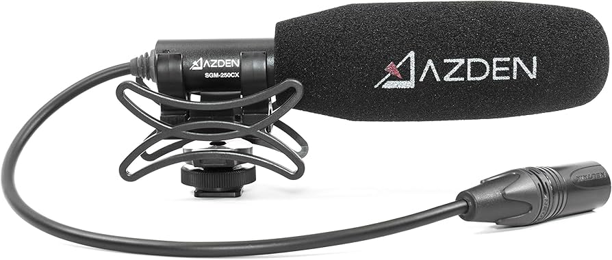 Amazon | AZDEN アツデン SGM-250CX コンパクトシネママイクロホン XLR