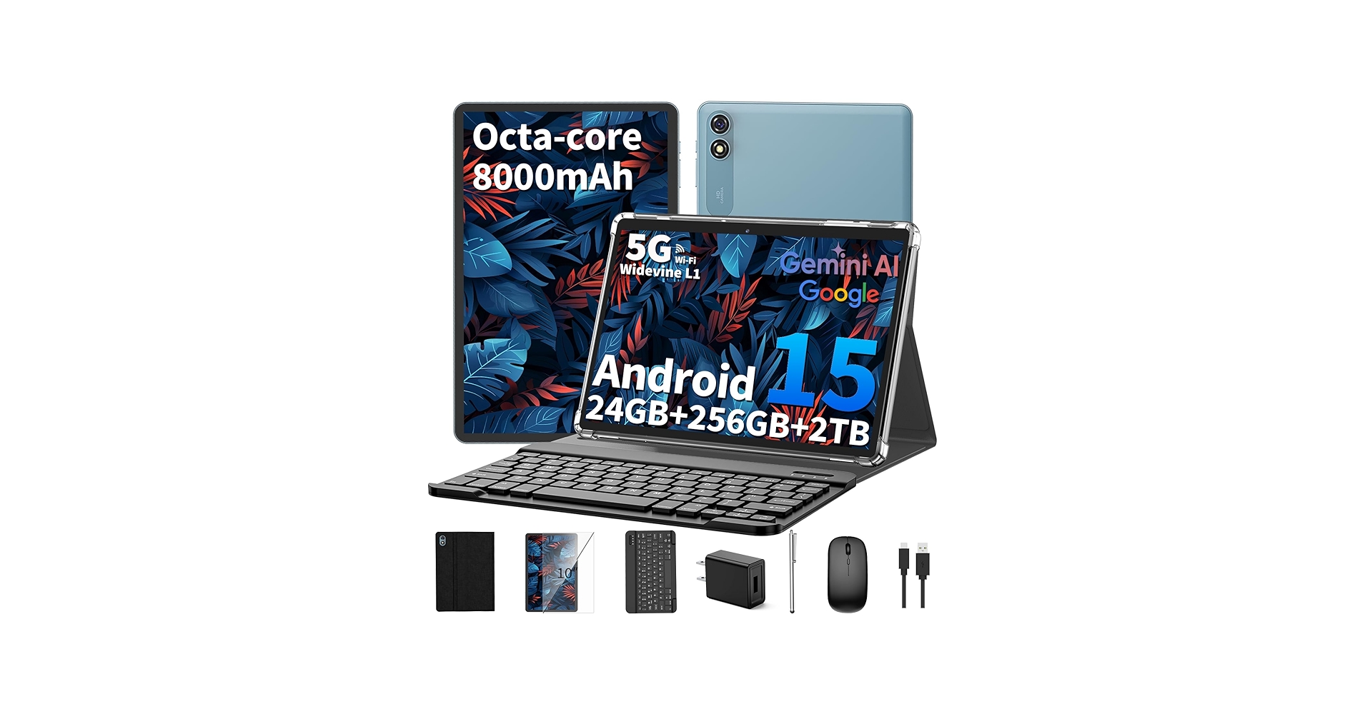 Amazon.com : Android 15 Tablet 10 inch, 2026 Tablet with Keyboard