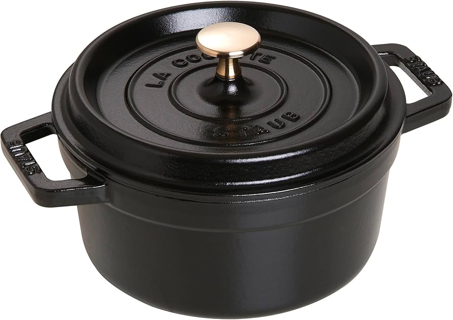 Amazon.com: STAUB 40509-487-0 Cocotte Round 20cm Black: Home & Kitchen