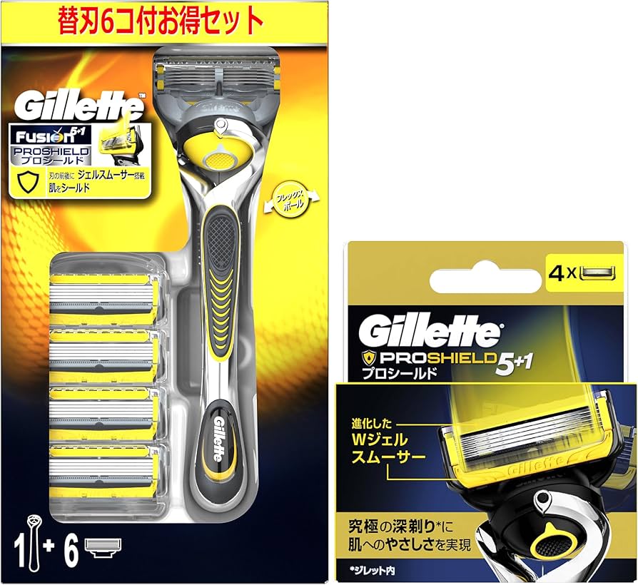 Amazon.co.jp: Gillette ジレット プロシールド マニュアル ホルダー+