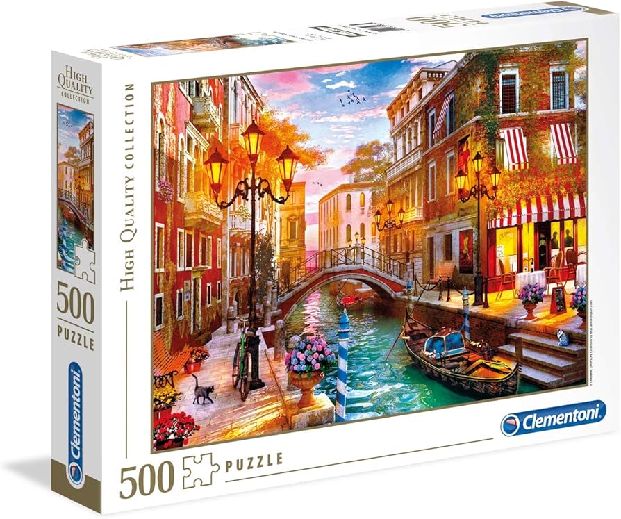 Clementoni Adult Puzzle PZL 500 HQC SUNSET OVER VENICE MADE IN