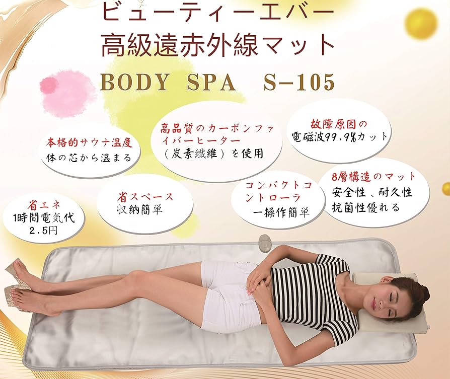 Amazon.co.jp: 【ビューティーエバー】サウナ 遠赤外線ヒートマット