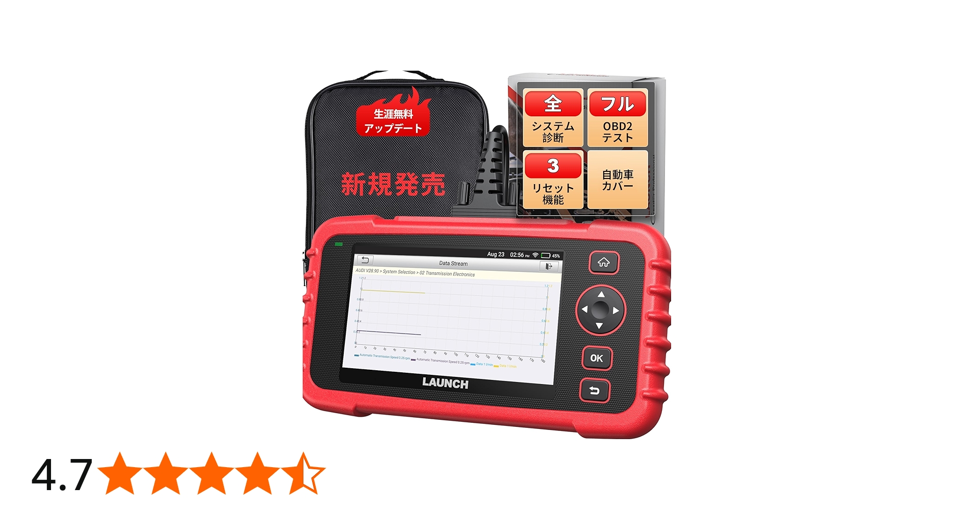 Amazon.co.jp: LAUNCH CRP123X PLUS OBD2 診断機 、全システム診断