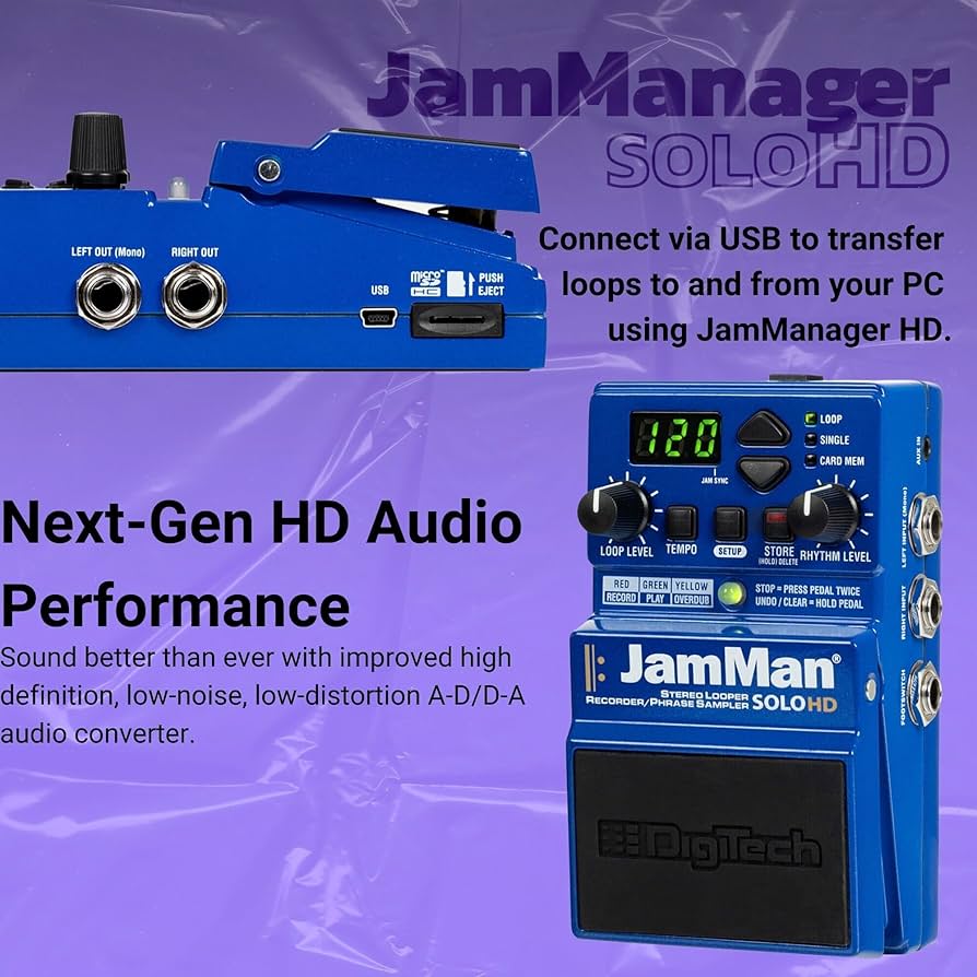 Amazon.com: Digitech JAMMAN-SOLO-HD JamMan® Solo HD : Musical