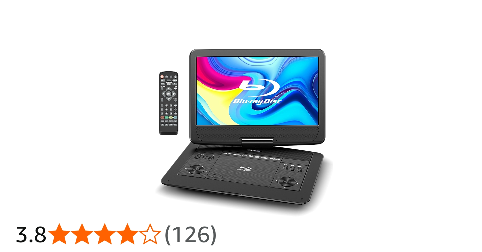 Amazon.co.jp: FANGOR Portable Blu-ray Player, 16.3-Inch, HDMI