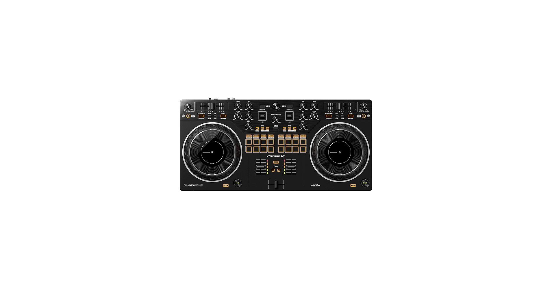 Amazon.com: Pioneer DJ DDJ-REV1 2-deck Serato DJ Controller, Black