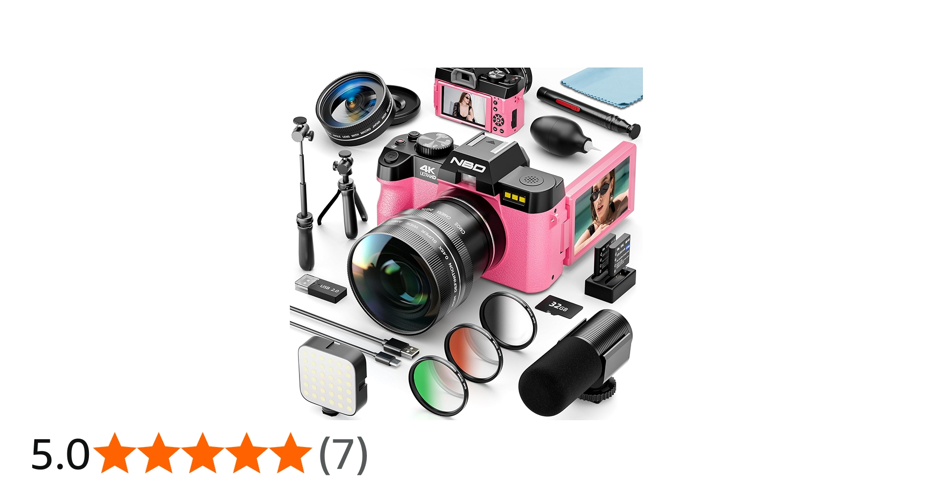 Amazon | NBD 4K 4800万画素・120FPSデジタルカメラ【Wi-Fiとアプリ