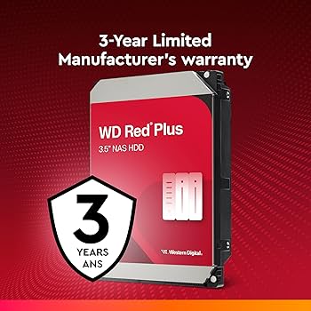 Amazon.com: Western Digital 4TB WD Red Plus NAS Internal Hard