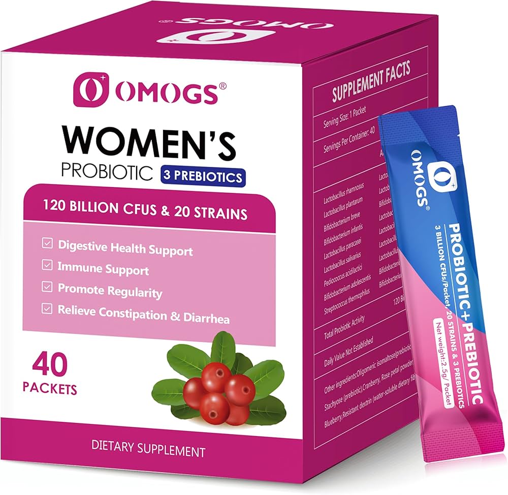Amazon.com: OMOGS Women's Probiotic,120-Billion-CFUs, 18 Strains