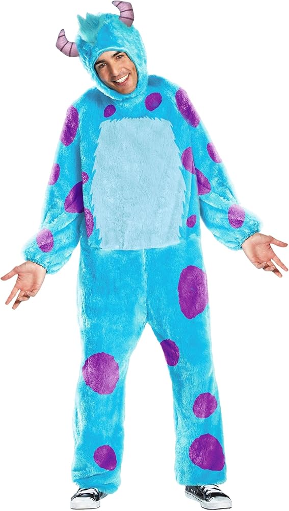 Amazon.com: Disguise Adult Sulley Costume - S Blue : Clothing