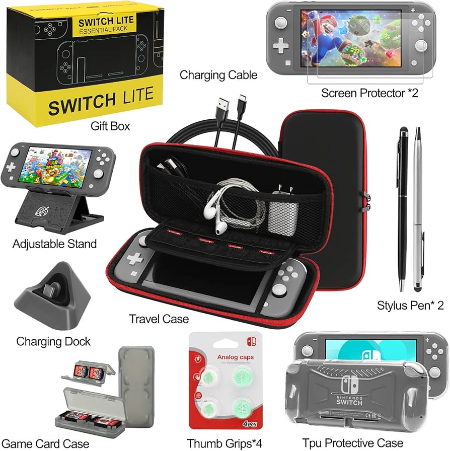 Amazon.com: Switch Lite Accessories Bundle, Kit with Carrying Case