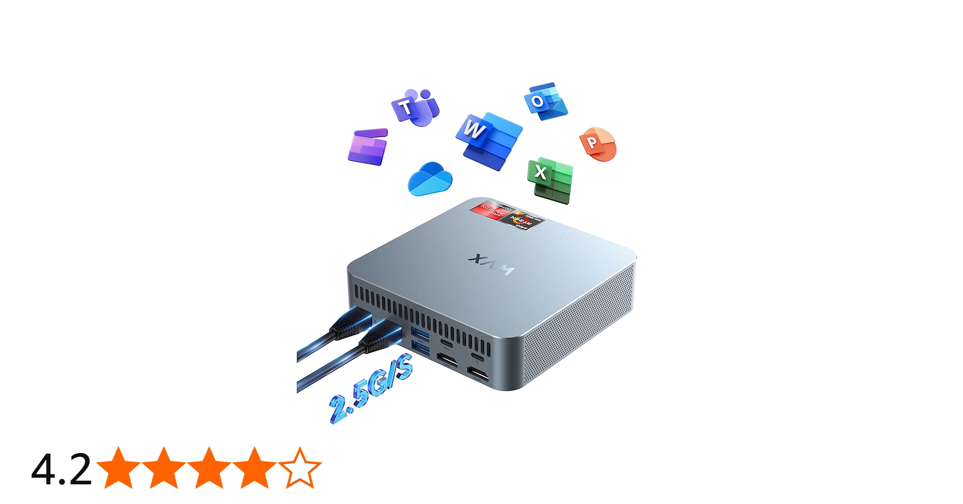 Amazon.co.jp: WVX ミニpc Ryzen5 6600H(最大4.50GHz) 32GB DDR5 512GB