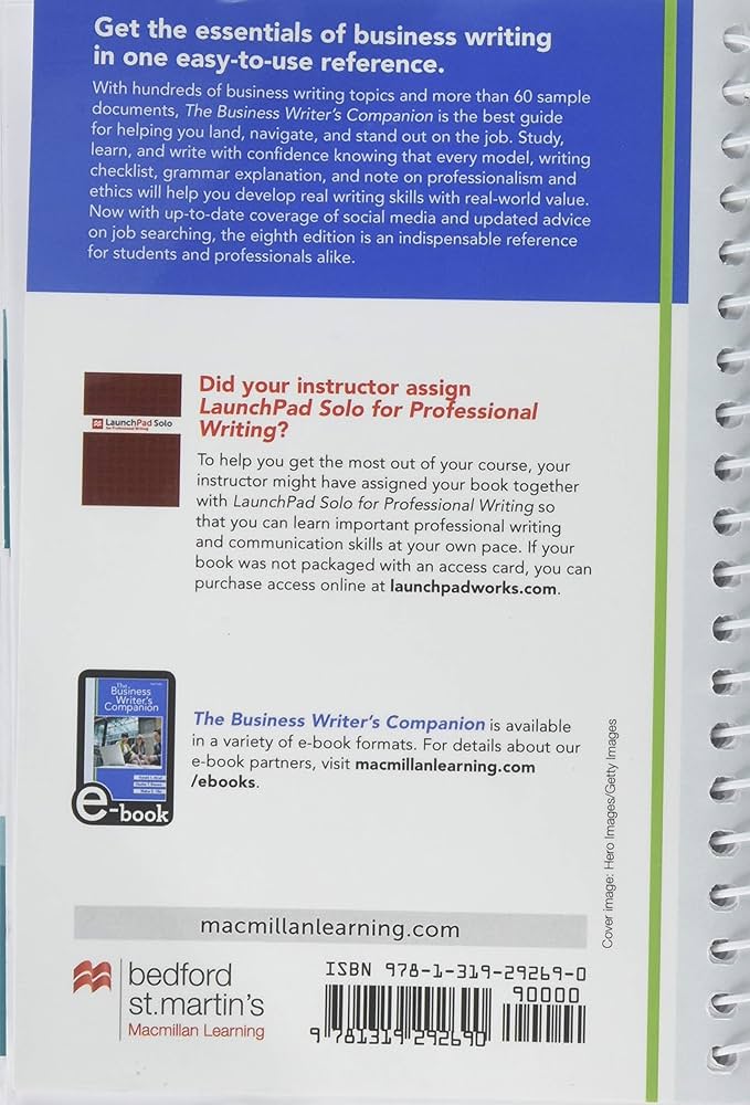 The Business Writer's Companion: 9781319292690: Business