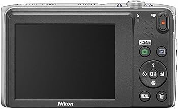 Amazon.com : Nikon Digital Camera COOLPIX S3600 Silver S3600SL