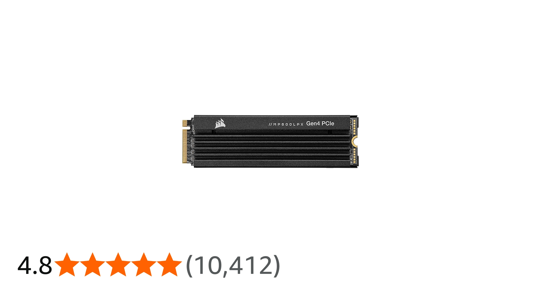 Corsair MP600 PRO LPX 1TB M.2 PCIe Gen4 NVMe SSD, Up to 7100MB/s