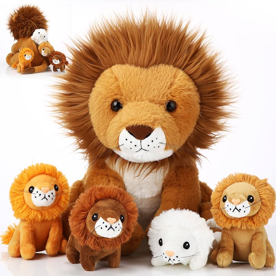 Amazon.co.jp: Honoson ライオンぬいぐるみ 5点セット 14インチ 大きな